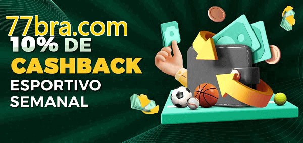 10% de bônus de cashback na 77bra.com